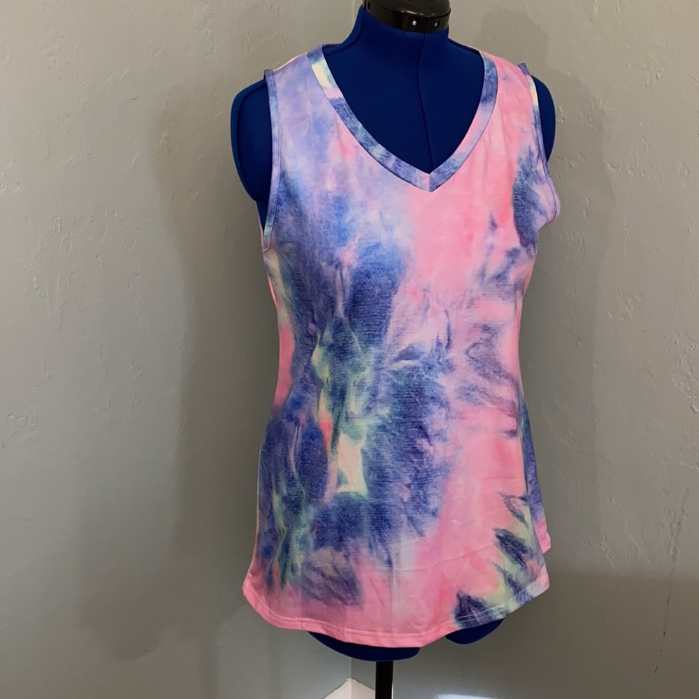 💥💥 Batik print stretch top sleeveless large